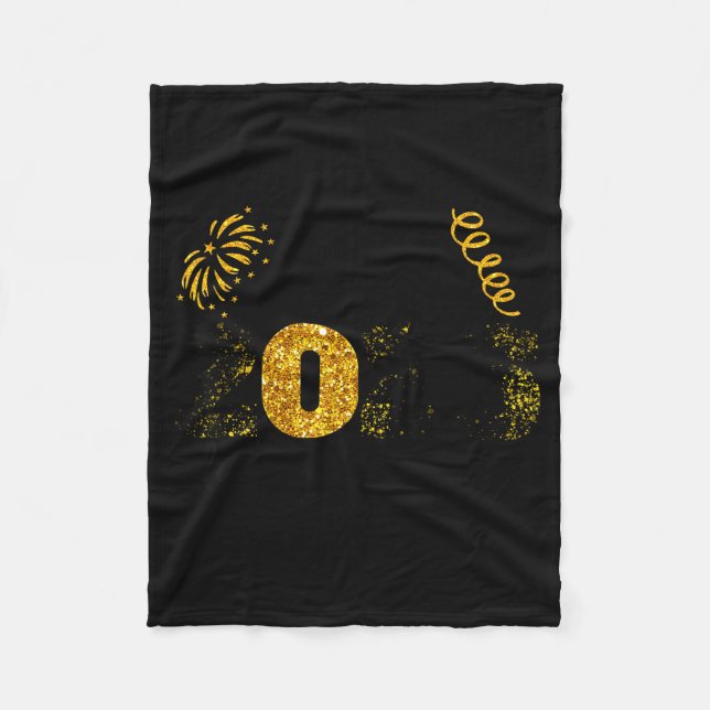 Hello 2026 Happy New Year Countdown Party Family M Fleecefilt (Framsidan)