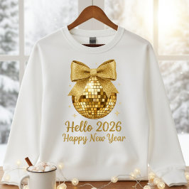 ✨ Hello 2026 Happy New Year Disco Ball T-Shirt