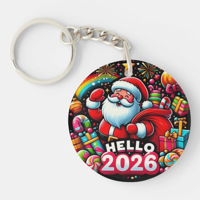 Hello 2026 Santa Claus Christmas Custom New Year  (Framsidan)