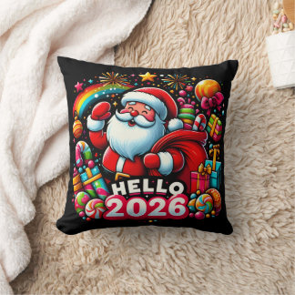 Hello 2026 Santa Claus Christmas Custom New Year  Kudde
