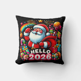 Hello 2026 Santa Claus Christmas Custom New Year  Kudde