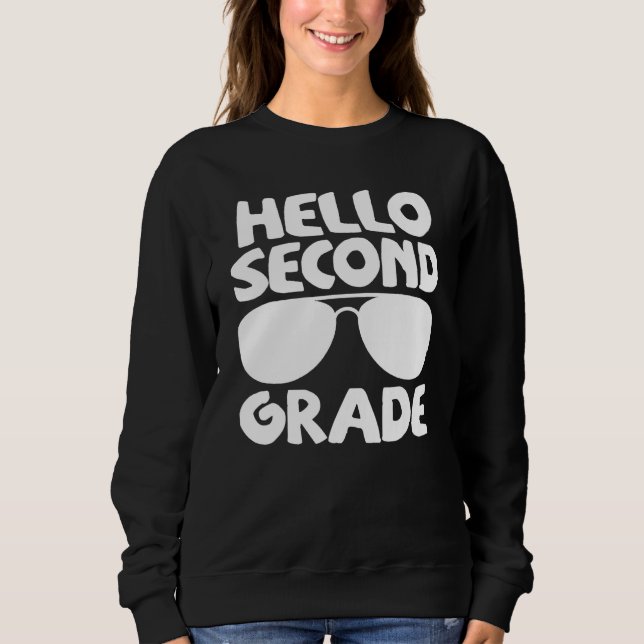 Hello 2nd Grade First Day Of School Back To School T Shirt (Framsida)