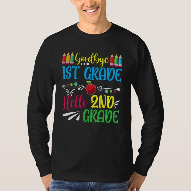 Hello 2nd Grade Teacher Student Back To School Gra T Shirt (Framsida)