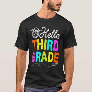 Hello 3rd Grade First Day Of School  Back To Schoo T Shirt