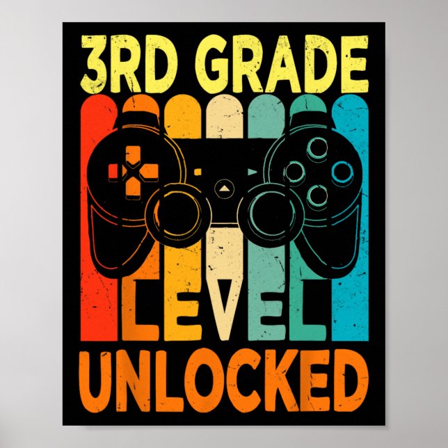Hello 3rd Grade Level Unlocked Video Game Byck To  Poster (Framsidan)