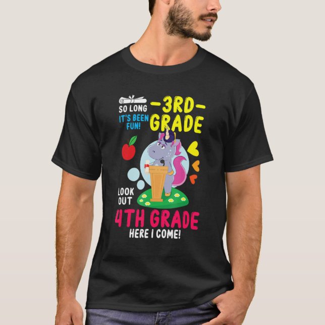 Hello 4th Grade Teacher Student Back To School Uni T Shirt (Framsida)