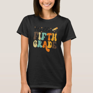 Hello 5th Grade Teacher Retro Back To School Team  T Shirt