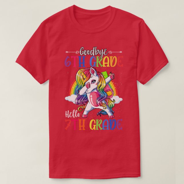 Hello 7th Grade Teacher Student Back To School Uni T Shirt (Design framsida)