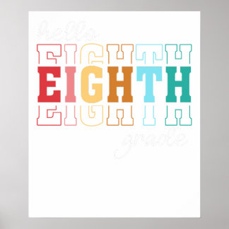 hello 8 grade poster