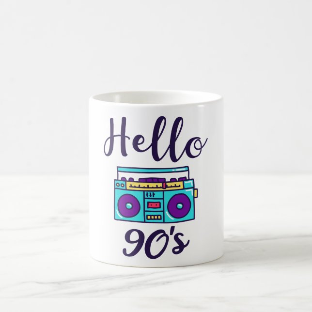 Hello 90s radio cassette recorder kaffemugg (Center)