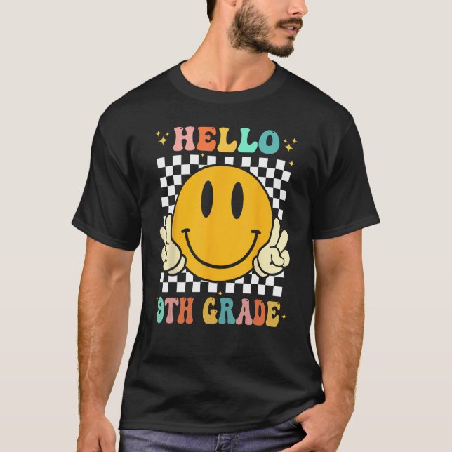 Hello 9th Grade Goodbye 8th Grade Graduation Groov T Shirt (Framsida)