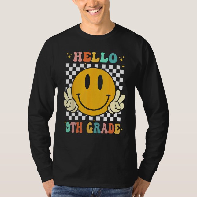 Hello 9th Grade Goodbye 8th Grade Graduation Groov T Shirt (Framsida)