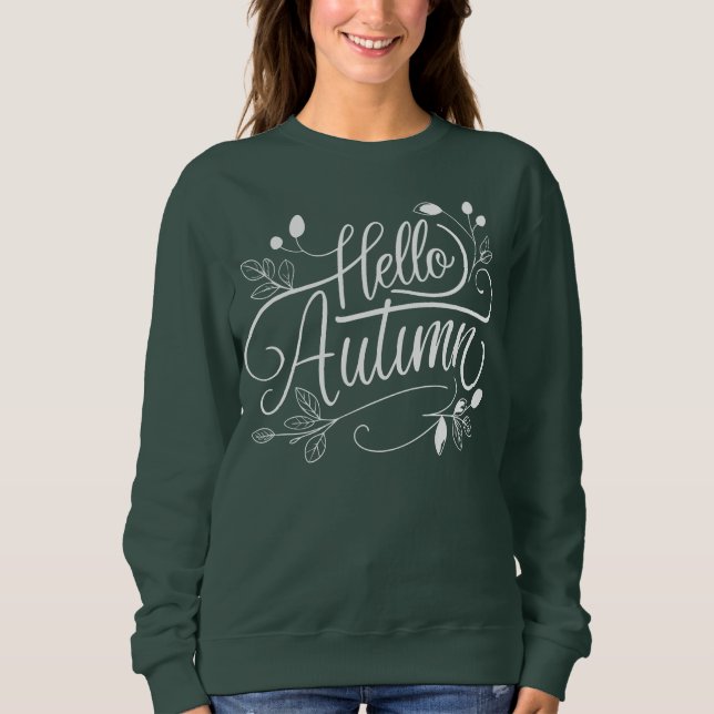 Hello Autumn T Shirt (Framsida)