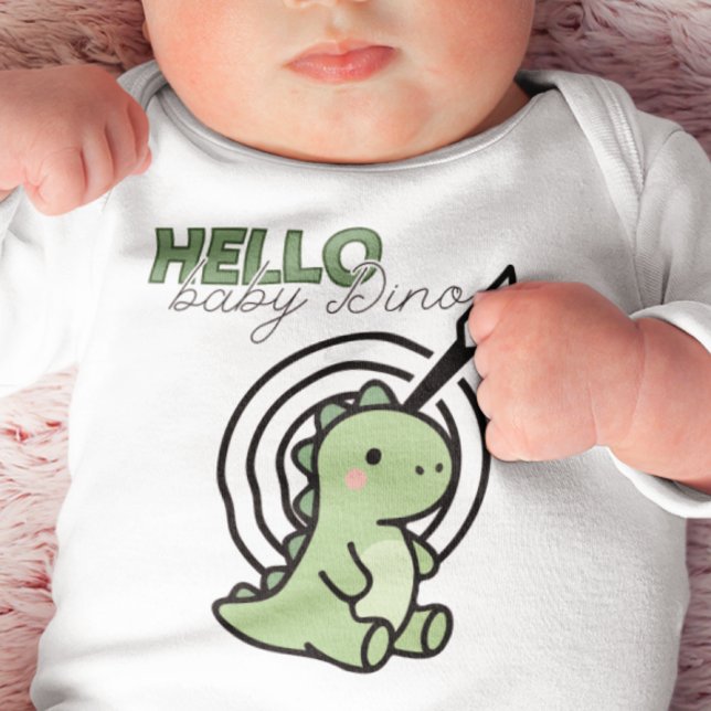 Hello Baby Dino T Shirt (Skapare uppladdad)