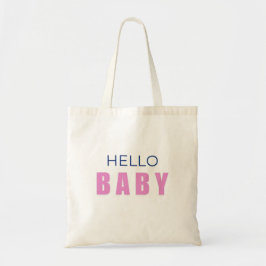 Hello Baby Shower Tote Bag Tygkasse