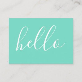 HELLO comment card Visitkort