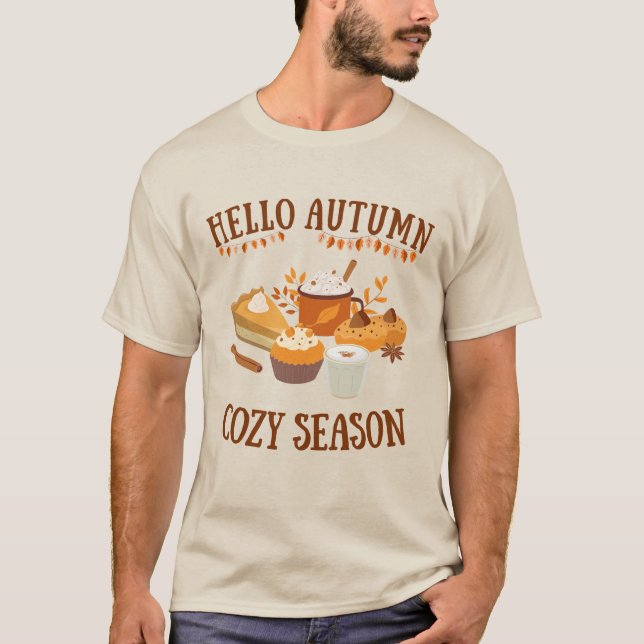 Hello Cozy Season T Shirt (Framsida)