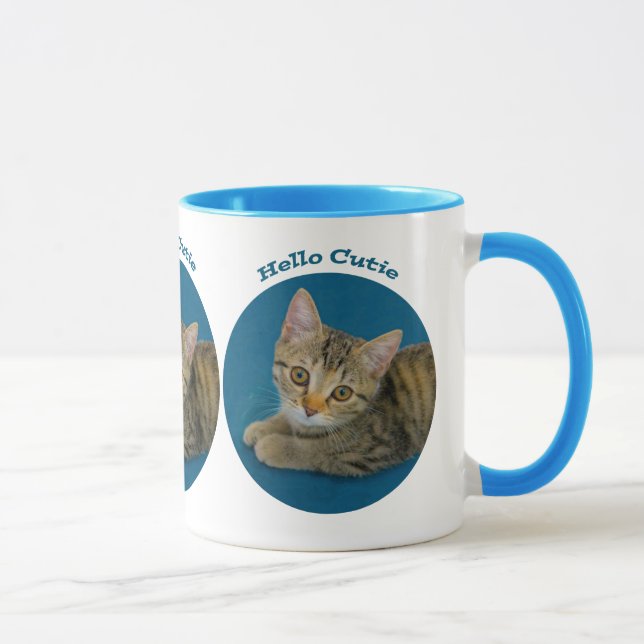 Hello cutie - cute kitten mugg (Höger)