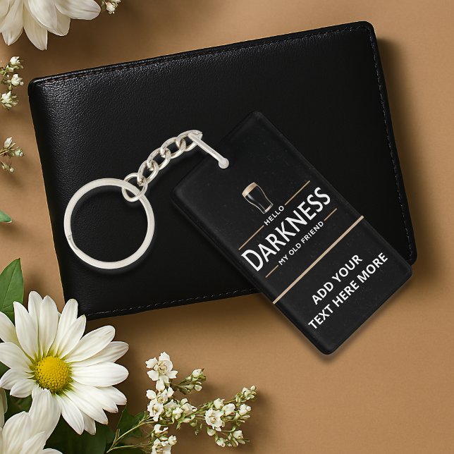 Hello Darkness My Old Friend Funny St Patricks Day (Front and back with the same image and personalized text)