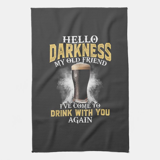 Hello Darkness My Old Friend Kökshandduk (Vertikal)