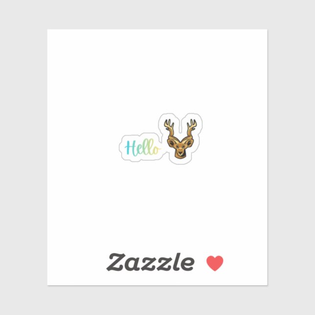 Hello Deer Klistermärken (Ark)