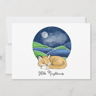 Hello, Editable We're New to the Neighborhood Invi Inbjudningar