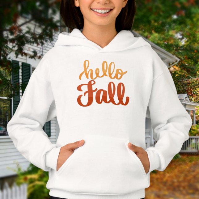 Hello Fall - Kids Sweater / Autumn Girl Sweater  T Shirt (Skapare uppladdad)