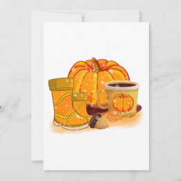 Hello Fall Quote Design Inbjudningar