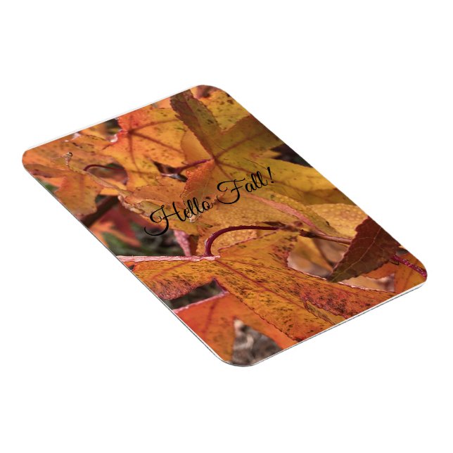 "Hello Fall!" Refrigerator Magnet (Högersidan)
