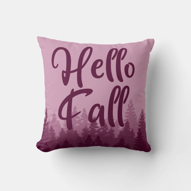 Hello Fall Season Kudde (Framsida)