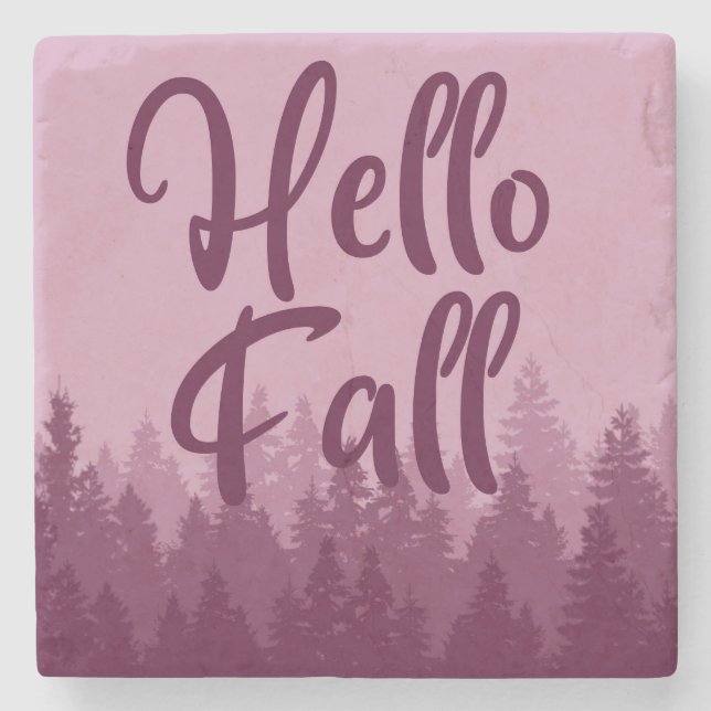Hello Fall Season Stenunderlägg (Framsidan)