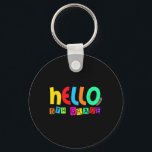 Hello Fifth 5th Grade Back To School For Student B Nyckelring<br><div class="desc">Hello Fifth 5th Grade Back To School For Student Boys Girls</div>