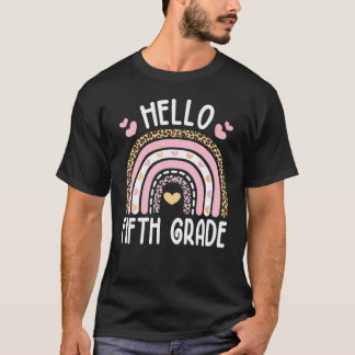 Hello Fifth Grade Team 5th Grade Back To School Te T Shirt