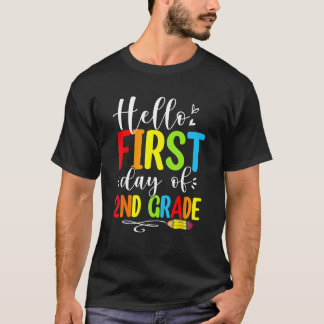 Hello First Day Of 2nd Grade  Back To School 2023 T Shirt