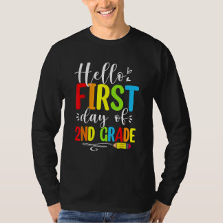 Hello First Day Of 2nd Grade  Back To School 2023 T Shirt