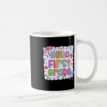 Hello First Grade Team 1st Grade Back To School Te Kaffemugg<br><div class="desc">Hello First Grade Team 1st Grade Back To School Teacher Kid</div>