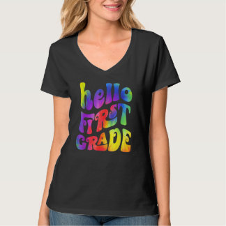 Hello First Grade Team 1st Grade Back To School Te T Shirt