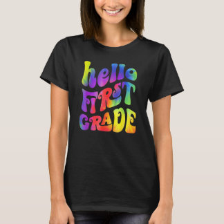 Hello First Grade Team 1st Grade Back To School Te T Shirt