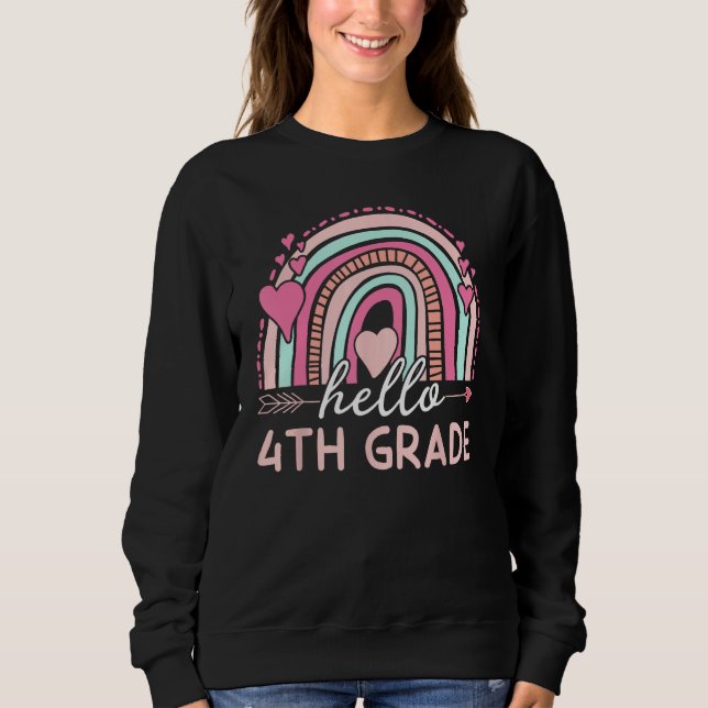 Hello Fourth Grade Team Back to School 4th Grade T T Shirt (Framsida)