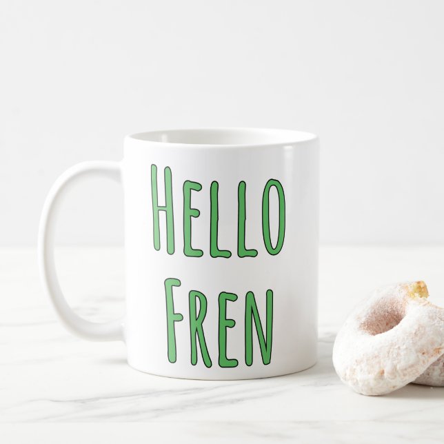 Hello Fren Kaffemugg (Med munk)