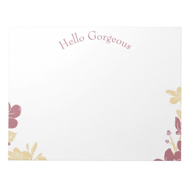 Hello Gorgeous anteckningsblock för din andra hälf (Framsida)
