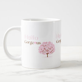 Hello Gorgeous, Pink Blossom Tree Jumbo Mugg