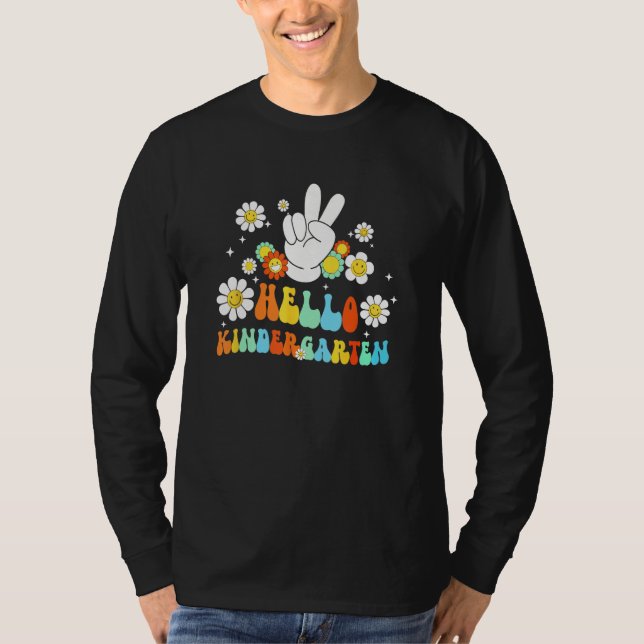 Hello Kindergarten Back To School Kindergarten Tea T Shirt (Framsida)