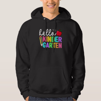 Hello Kindergarten Back To School Teacher Kid Team Hoodie