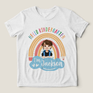 Hello Kindergarten - Personalized Shirt For Boy T