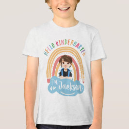 Hello Kindergarten - Personalized Shirt For Boy T Shirt