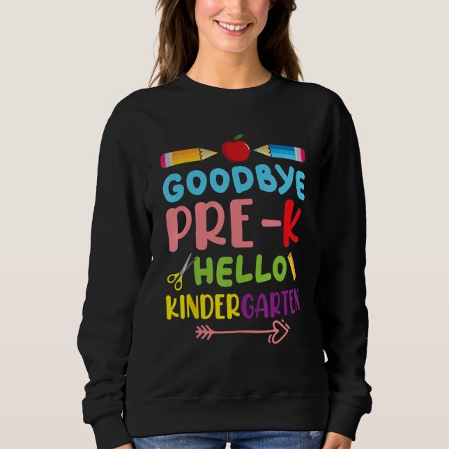 Hello Kindergarten Teacher Student Back To School  T Shirt (Framsida)