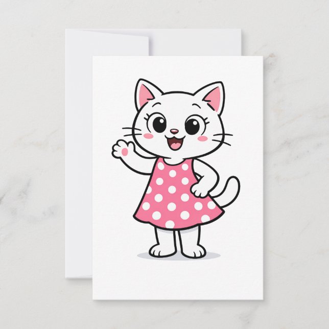 Hello Kitty Tack Kort (Framsida)
