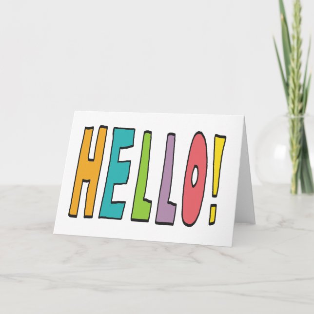 Hello! Kort (Framsida)