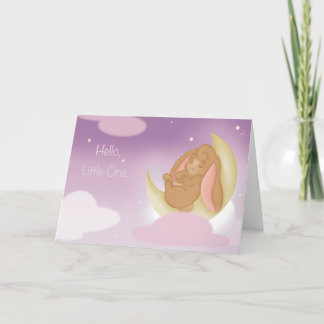 Hello Little One - Baby Birth Greeting Card Tack Kort